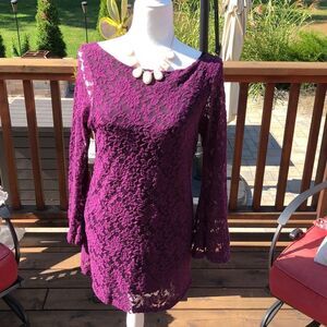 🆕 wtags Elan Purple lace dress